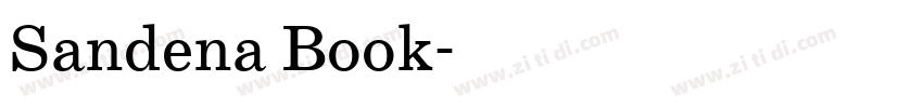 Sandena Book字体转换